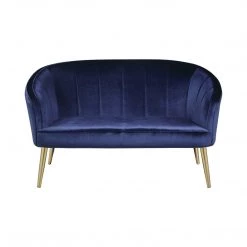 Coaster Bavery Accent Settee Blue Living Room