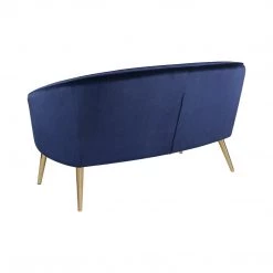 Coaster Bavery Accent Settee Blue Living Room