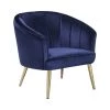 Coaster Bavery Sloped Arm Accent Chair Blue Living Room