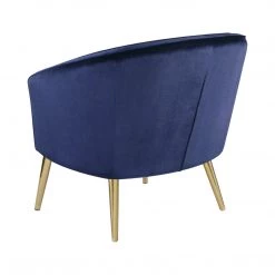 Coaster Bavery Sloped Arm Accent Chair Blue Living Room