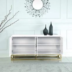 Best Master Furniture Living Room Isabel Lacquer Sideboard
