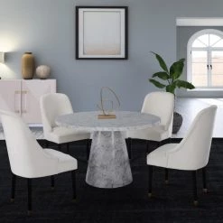 Meridian Furniture Dining Room Omni Velvet Dining Chair Set Of 2