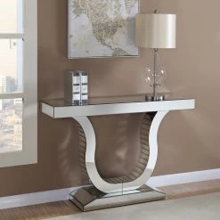 Coaster Olivia Mirrored Console Table Living Room