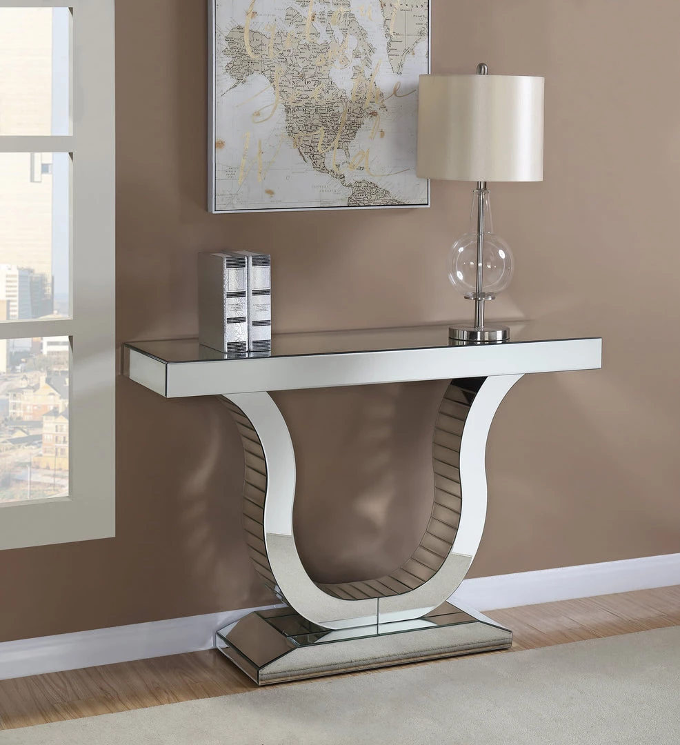Coaster Olivia Mirrored Console Table Living Room