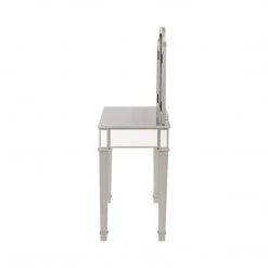 Coaster Bedroom Margaret 2 Piece Mirrored Vanity Set With Stool