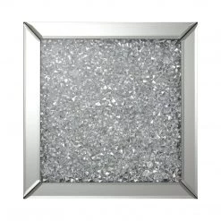 Coaster Living Room Charis Mirrored Square Side Table