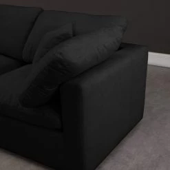 Meridian Furniture Plush 8 Piece Velvet Standard Modular Overstuffed Reversible Sectional