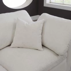 Meridian Furniture Living Room Cloud Plush Velvet Modular Down Feather 3-Piece Sofa