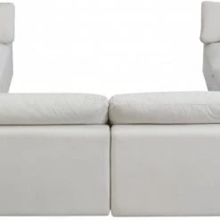 Meridian Furniture Plush 8 Piece Velvet Standard Modular Overstuffed Reversible Sectional