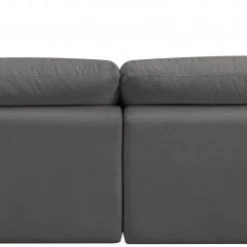 Meridian Furniture Living Room Plush 5 Piece Velvet Standard Modular Overstuffed Reversible Sectional