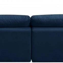 Meridian Furniture Living Room Plush 5 Piece Velvet Standard Modular Overstuffed Reversible Sectional