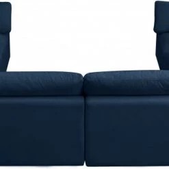 Meridian Furniture Plush 8 Piece Velvet Standard Modular Overstuffed Reversible Sectional