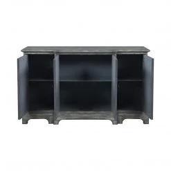 Coaster Loggan 4 Door Accent Cabinet Grey Living Room