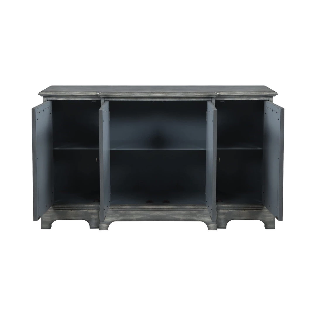 Coaster Loggan 4 Door Accent Cabinet Grey Living Room
