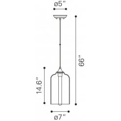 Zuo Mod Home Decor Bismite Ceiling Lamp