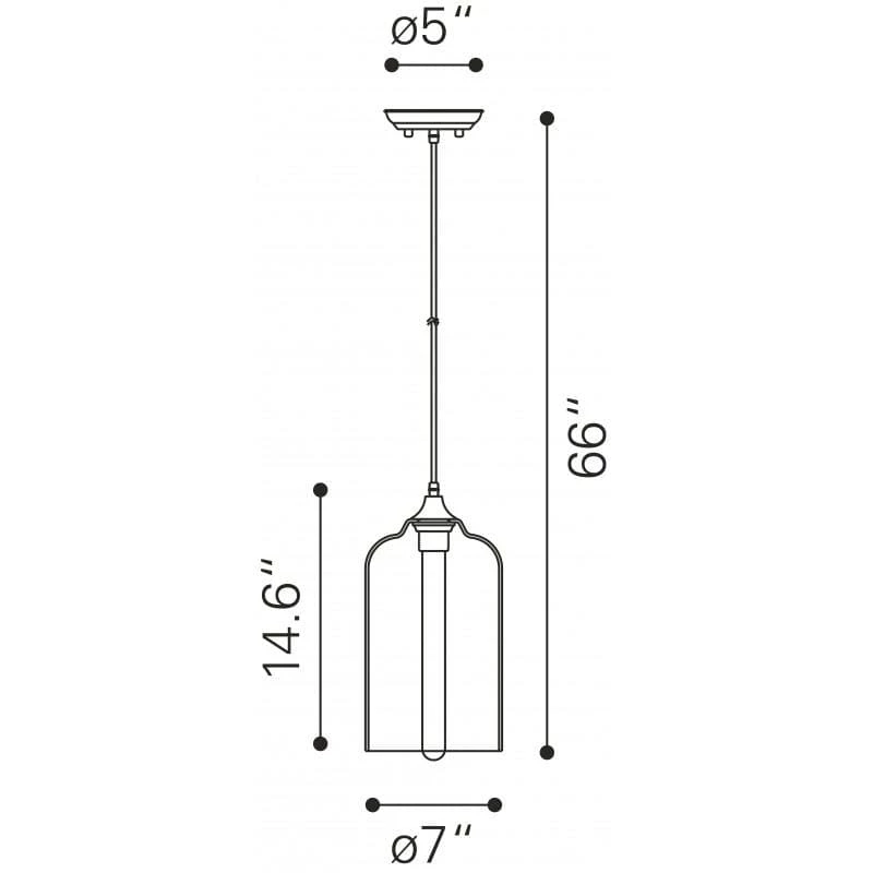 Zuo Mod Home Decor Bismite Ceiling Lamp