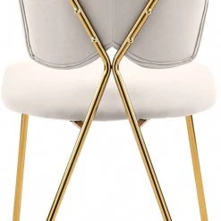 Meridian Furniture Accent Chairs Angel Velvet Dining Chair (Set Of 2)