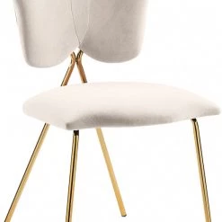 Meridian Furniture Accent Chairs Angel Velvet Dining Chair (Set Of 2)