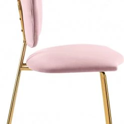 Meridian Furniture Accent Chairs Angel Velvet Dining Chair (Set Of 2)