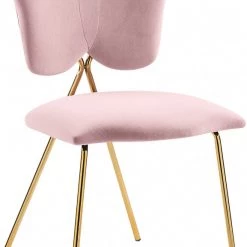 Meridian Furniture Accent Chairs Angel Velvet Dining Chair (Set Of 2)