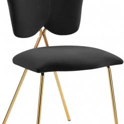 Meridian Furniture Accent Chairs Angel Velvet Dining Chair (Set Of 2)