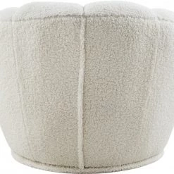 Meridian Furniture Living Room Dream Faux Sheepskin Fur Accent Chair