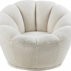Meridian Furniture Living Room Dream Faux Sheepskin Fur Accent Chair
