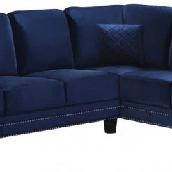Meridian Furniture Ferrara Velvet 2 Piece Sectional (LAF & RAF)