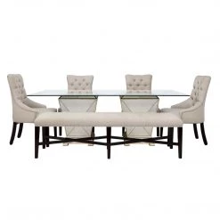 Best Master Furniture Borghese Rectangular Dining Table Dining Room