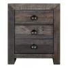 Moe's Bedroom Vintage Nightstand Grey