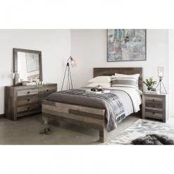 Moe's Bedroom Vintage Nightstand Grey
