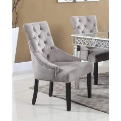 Best Master Furniture Dining Room Jameson Suede Dining Chair