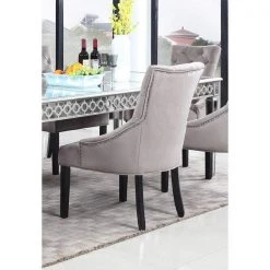 Best Master Furniture Dining Room Jameson Suede Dining Chair