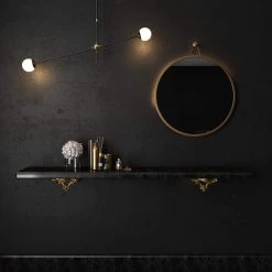 TOV Rowan Brass Mirror