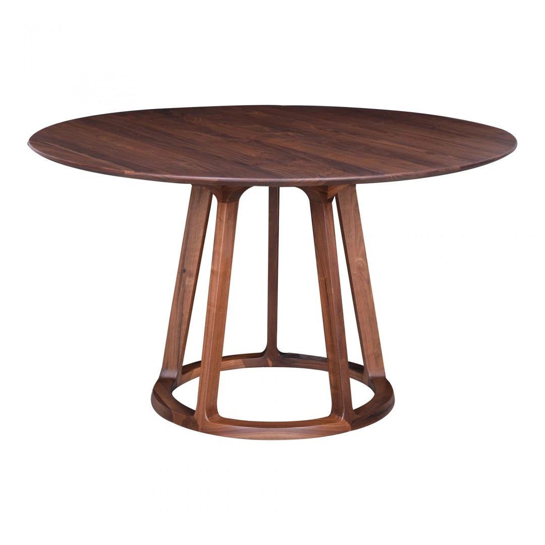 Moe's Dining Room Aldo Round Dining Table Walnut