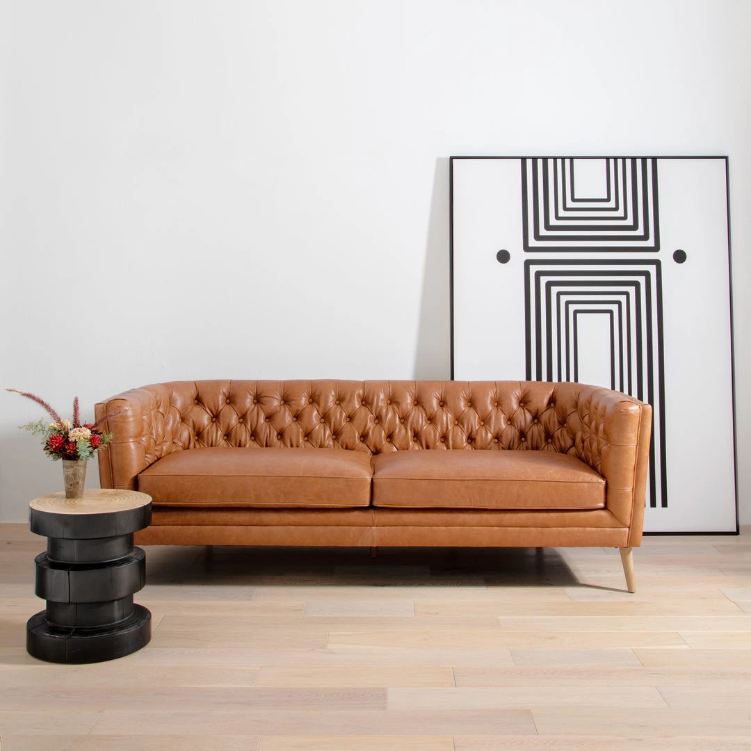 Four Hands Living Room Belair Sofa-86"-Sonoma Butterscotch