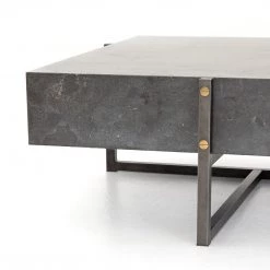 Four Hands Keppler Square Coffee Table-Bluestone