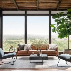 Four Hands Keppler Square Coffee Table-Bluestone