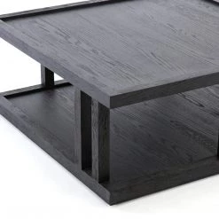 Four Hands Charley Coffee Table-Drifted Black