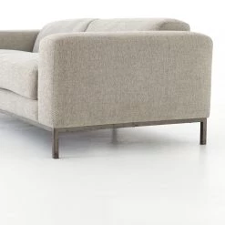 Four Hands Living Room Benedict Sofa-84"-Gabardine Grey