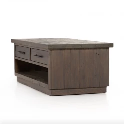 Four Hands Edgemont Coffee Table-Light Carbon