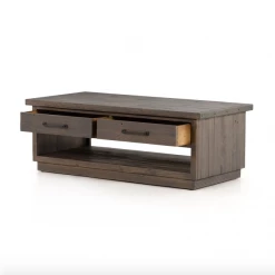 Four Hands Edgemont Coffee Table-Light Carbon