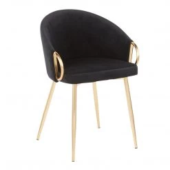 Lumisource Dining Room Claire Chair Gold