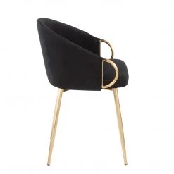 Lumisource Dining Room Claire Chair Gold