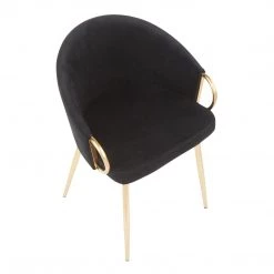 Lumisource Dining Room Claire Chair Gold