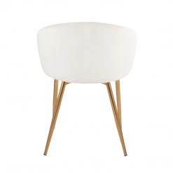 Lumisource Dining Room Claire Chair Steel Gold