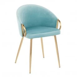 Lumisource Dining Room Claire Chair Gold