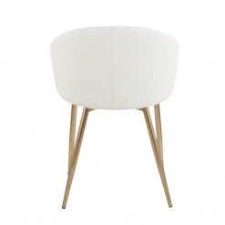 Lumisource Claire Chair Gold Pu Dining Room
