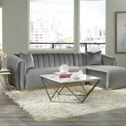 Coaster Grisby Silver Sectional Living Room