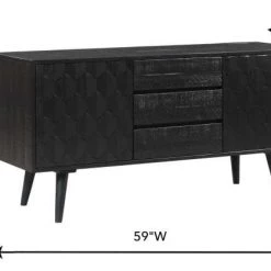 TOV Valentina Black Buffet Living Room